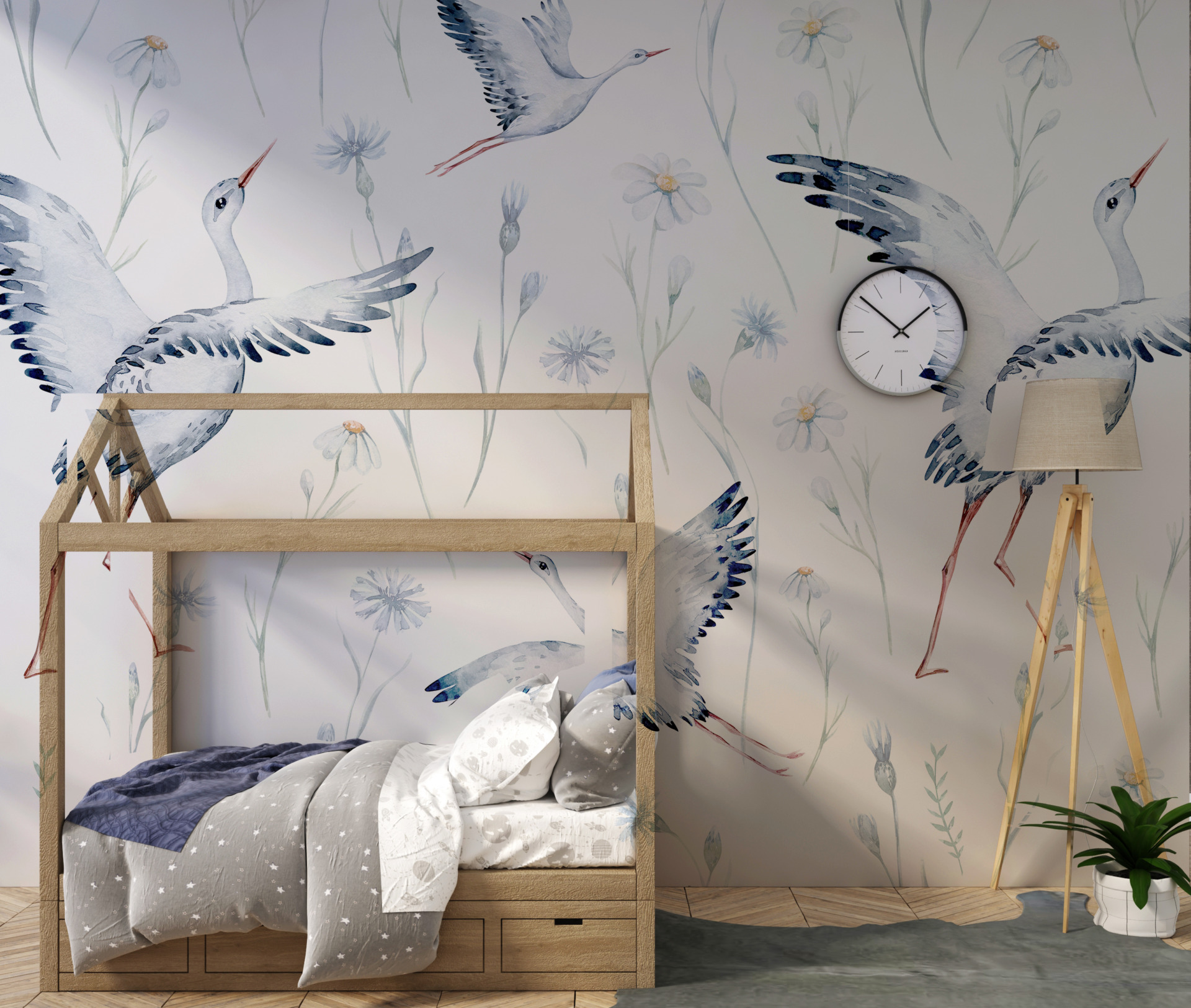 Foto tapet Stork Dance