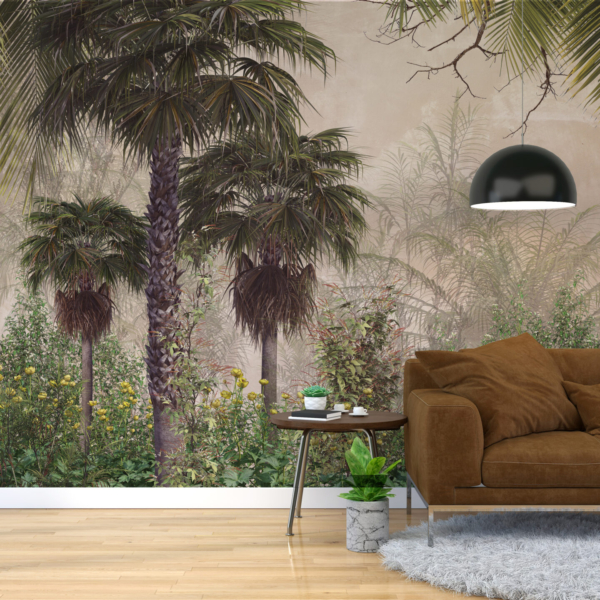 Fototapete Tropische Gelbe Wiese