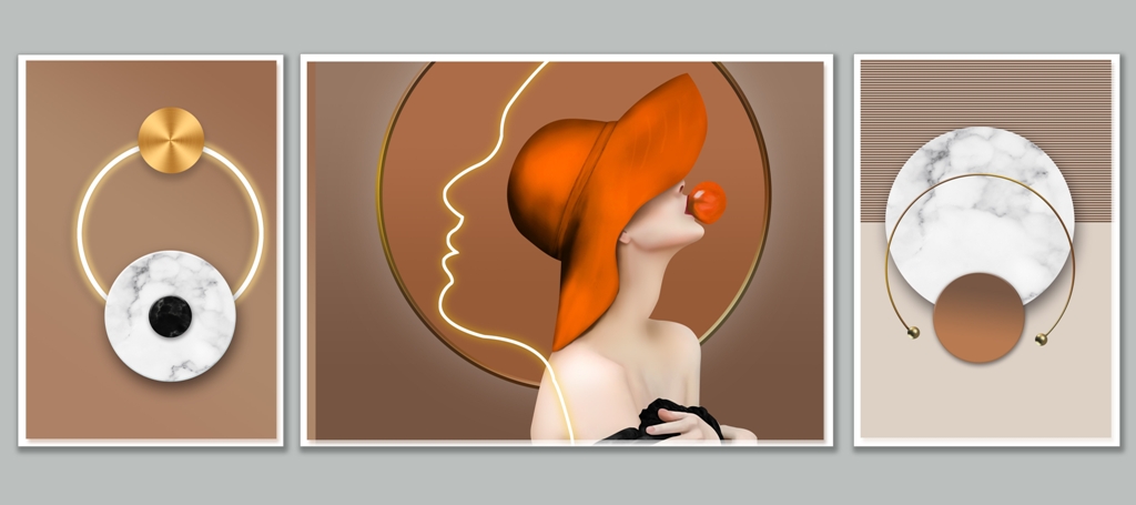 Väggmålning i en röd hatt - Bild 3