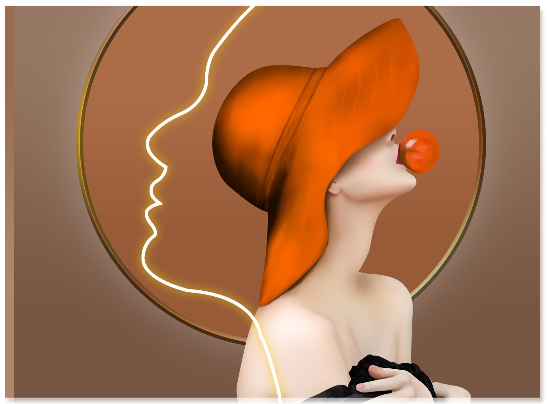 Fototapeta-W-Czerwonym-Kapeluszu_2205019385-2