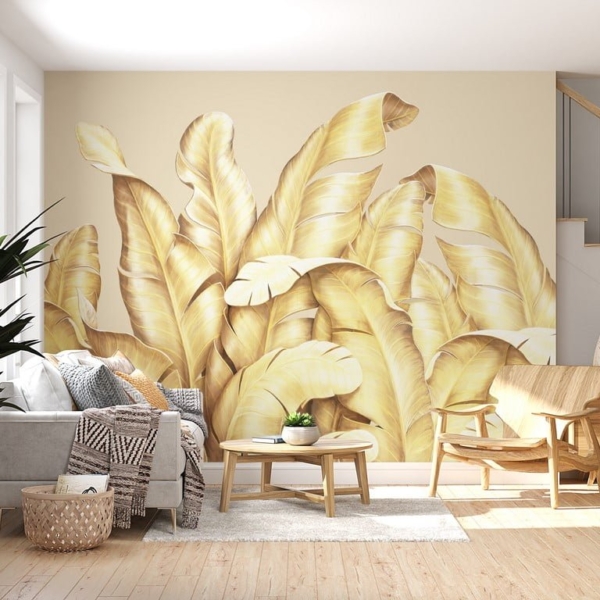 Fototapete In Goldenen Blättern