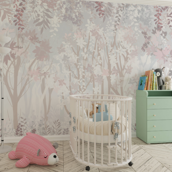 Wandmalerei Frühlingswald