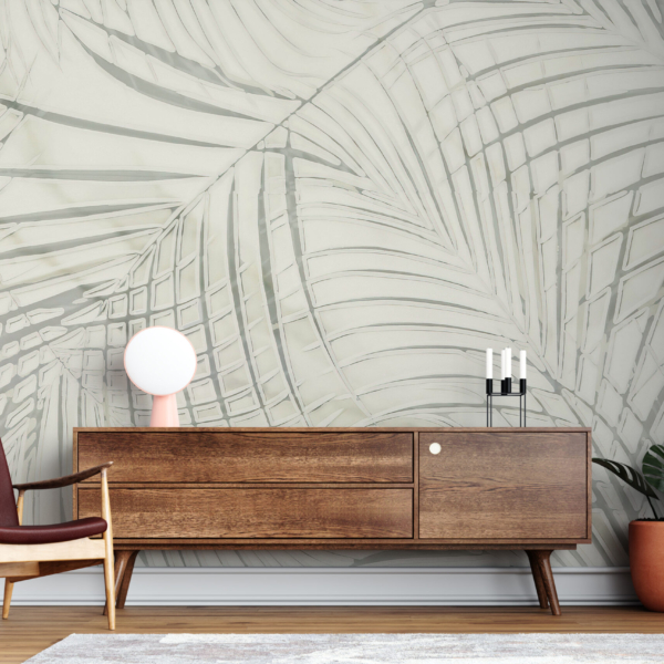 Fototapete mit schlaffen Palmen