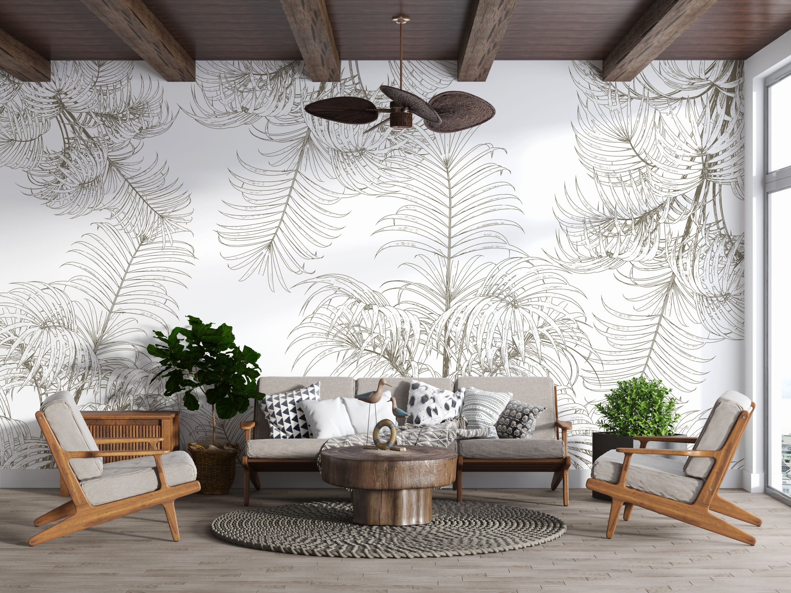 Wandbild Skizze Pflanze