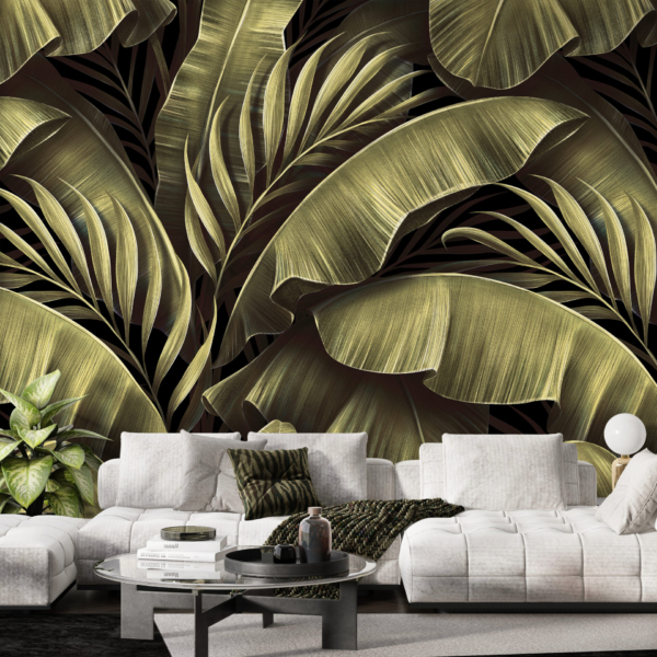 Tropisches Blatt Grün Fototapete