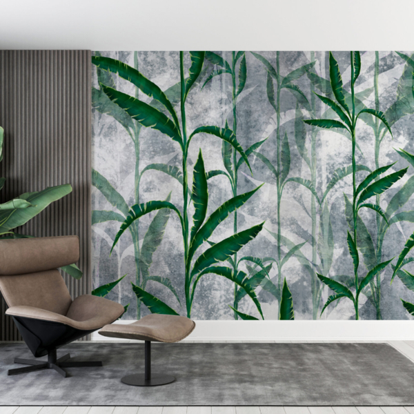 Wandmalerei Grüne Stängel