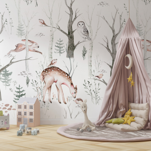 Wallpaper Winterwald für Kinder
