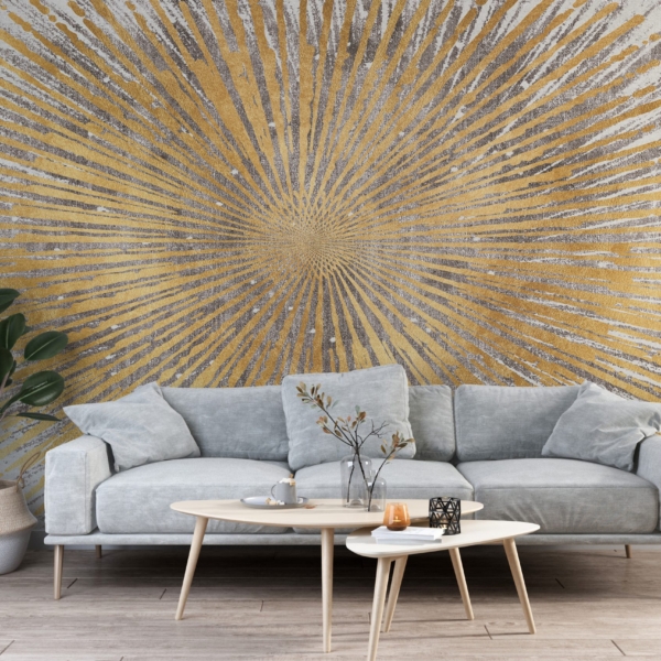 Wandmalerei Goldener Ball