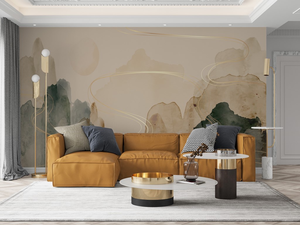 Väggmålning Gyllene bandet