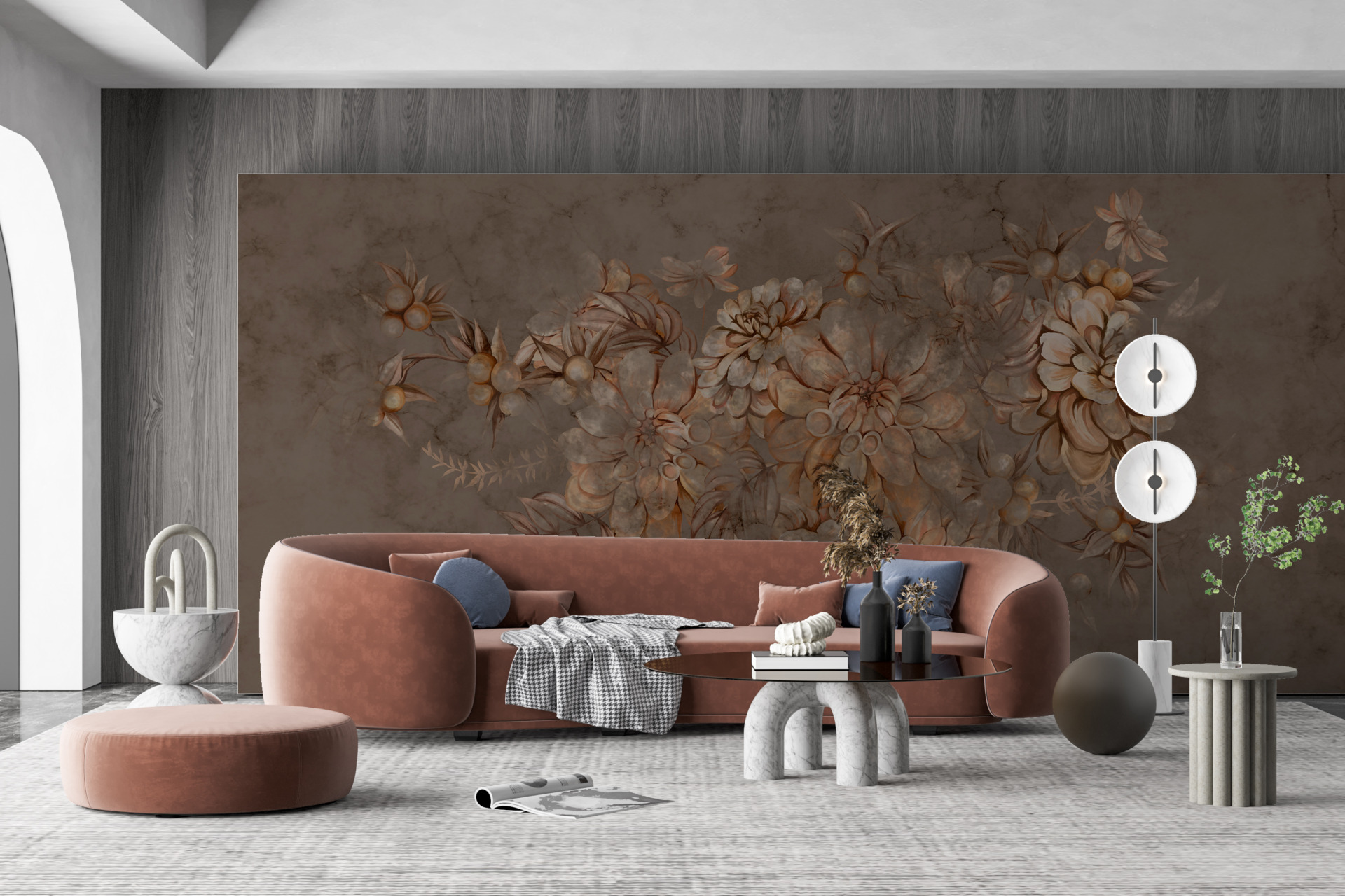 Fototapet Vanishing Bouquet