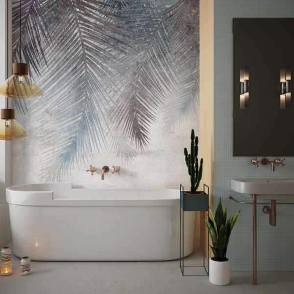 Fototapete Hängende Farnblätter