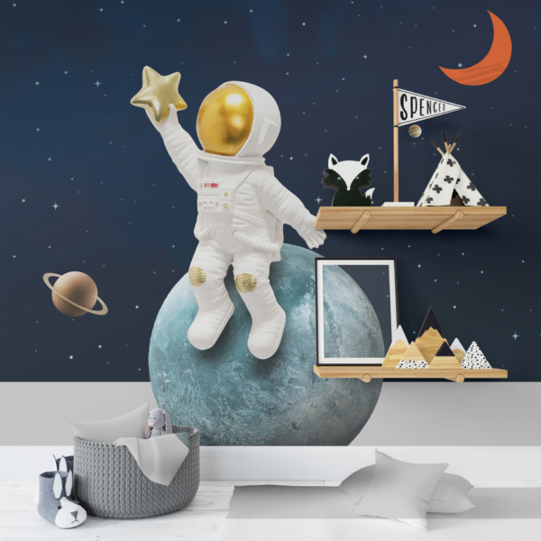 Wandmalerei im Weltraum