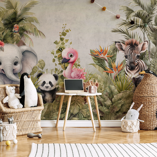 Fototapete Tiere im Dschungel