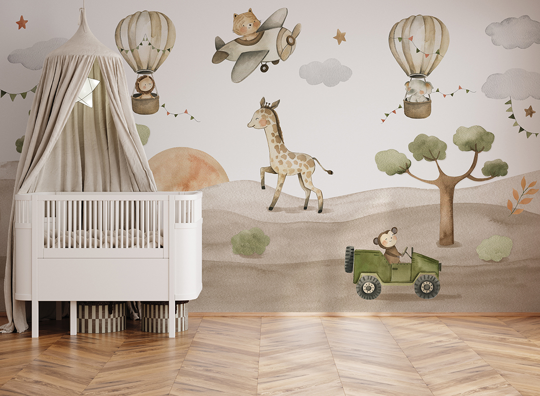 Wandmalerei Blätter Fans – Bild 8