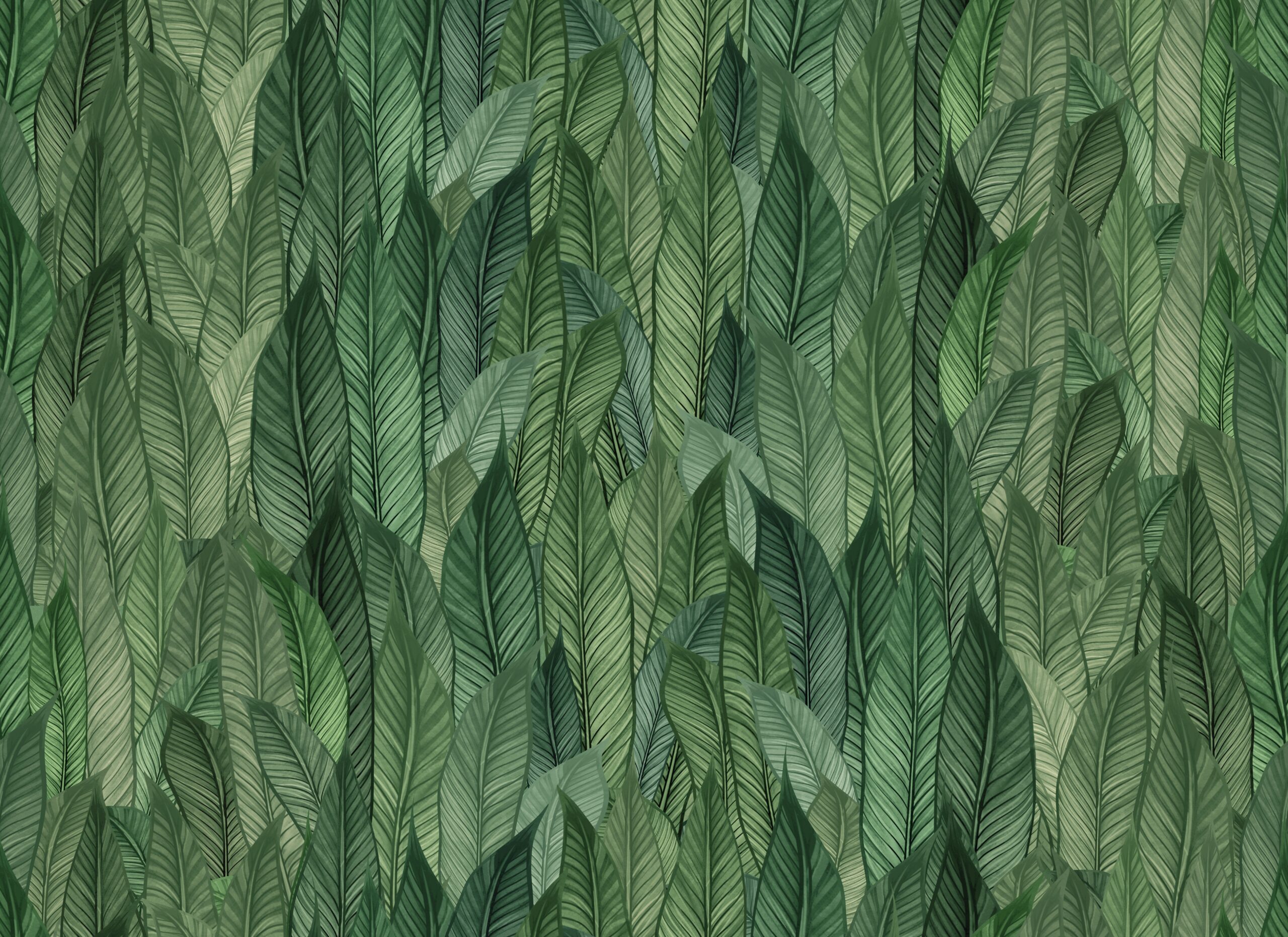 Abstraction,Of,Leaves,In,Green,Tones.,The,Pattern,Is,Seamless.