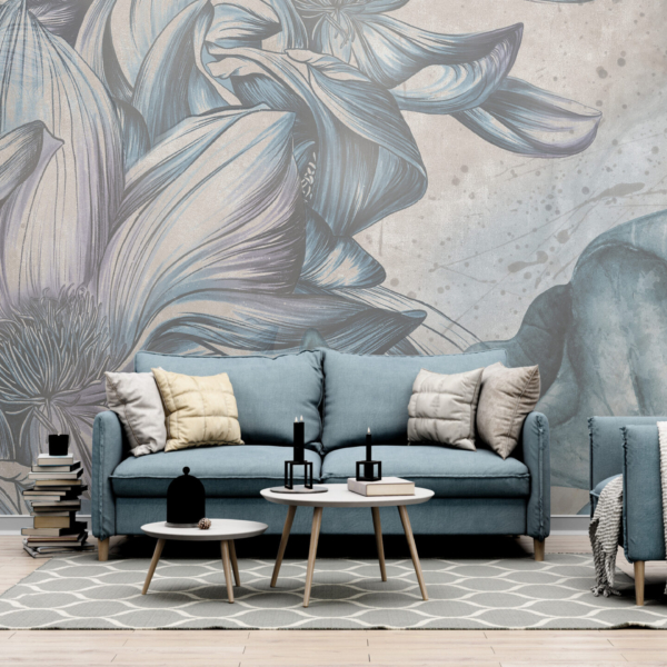 Tapete Florale Abstraktion