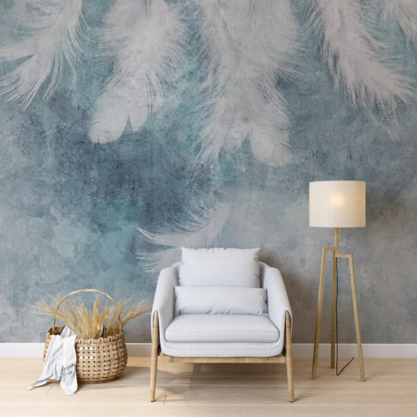 Fototapete Hängende Federn