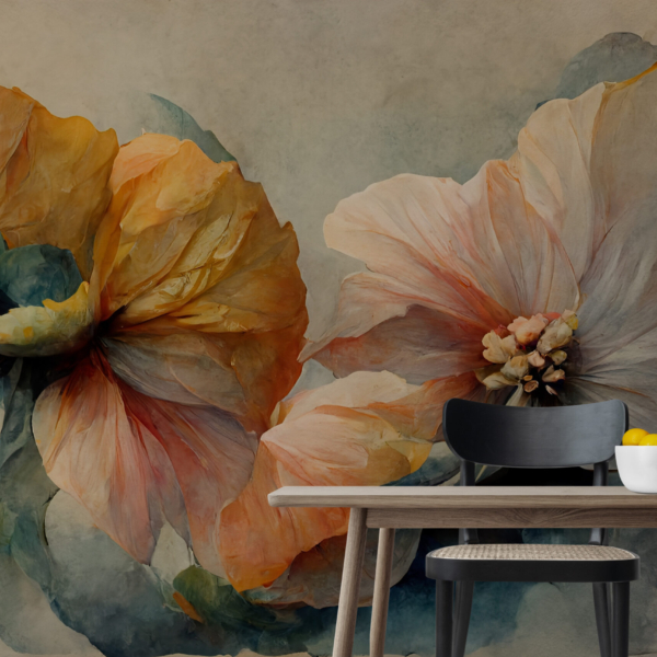 Fototapete Florale Welle