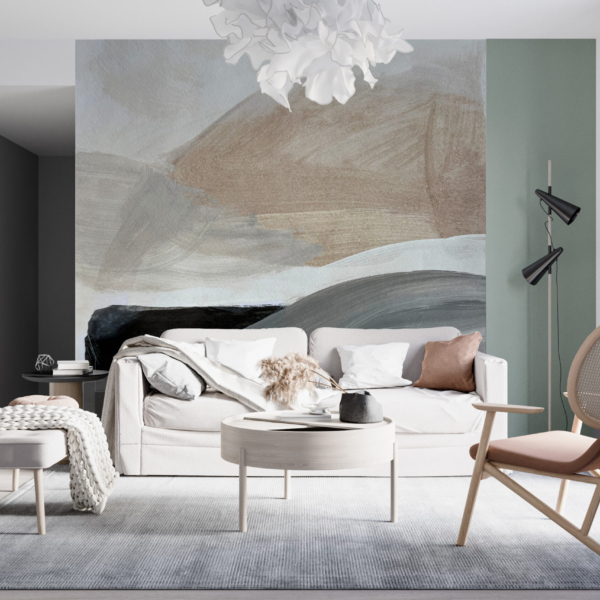 Tapete Abstrakt Grau