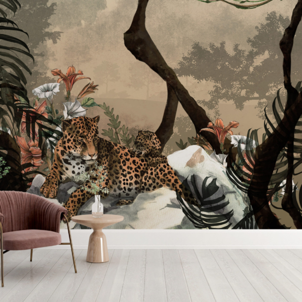 Fototapete Gepard im Dschungel