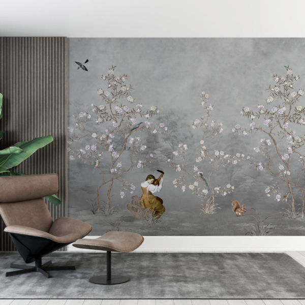 Mysteriöser Garten Abstraktion Fototapete