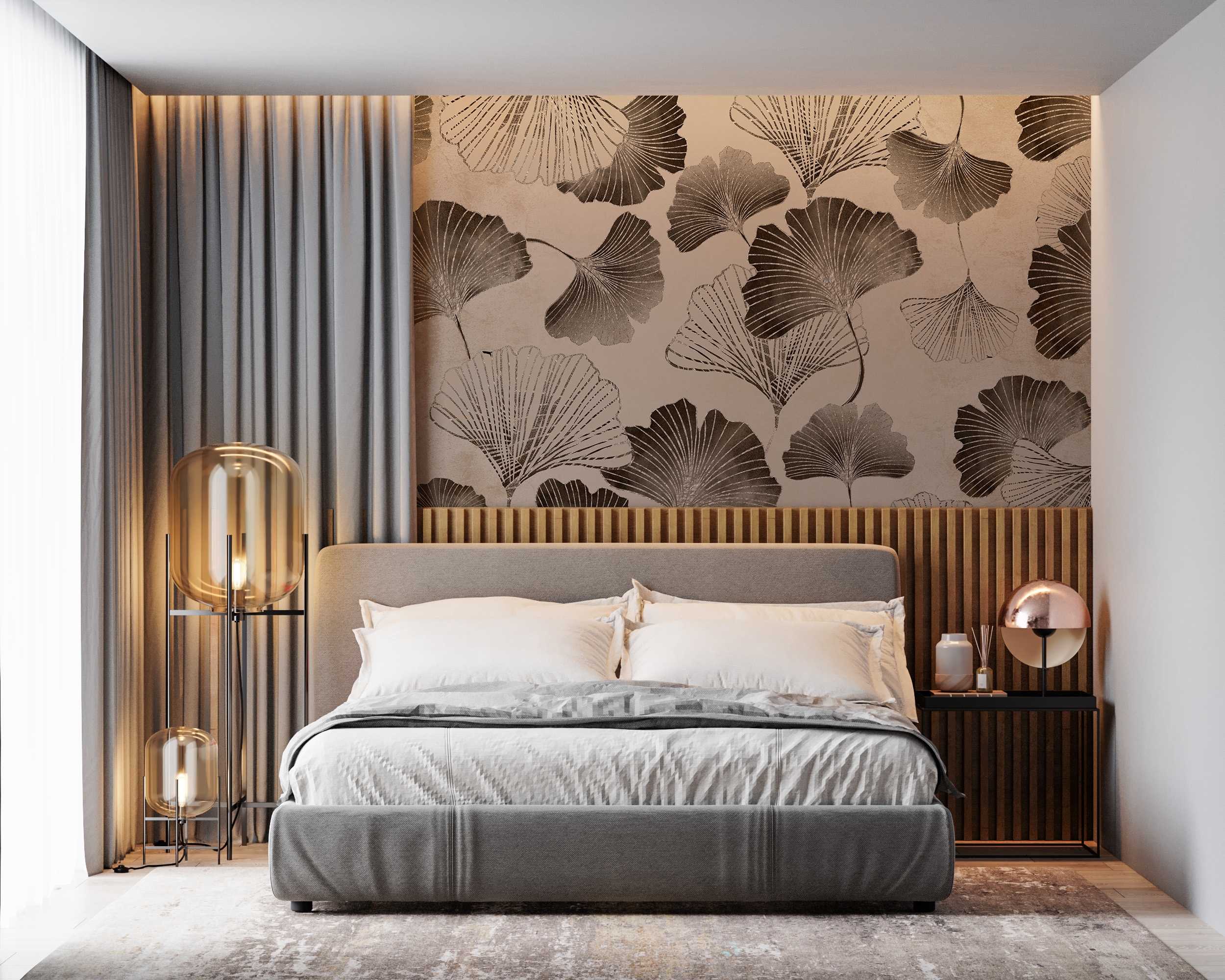 Fototapete Blumenfächer