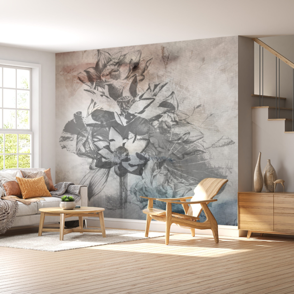 Tapete Blume Abstrakt