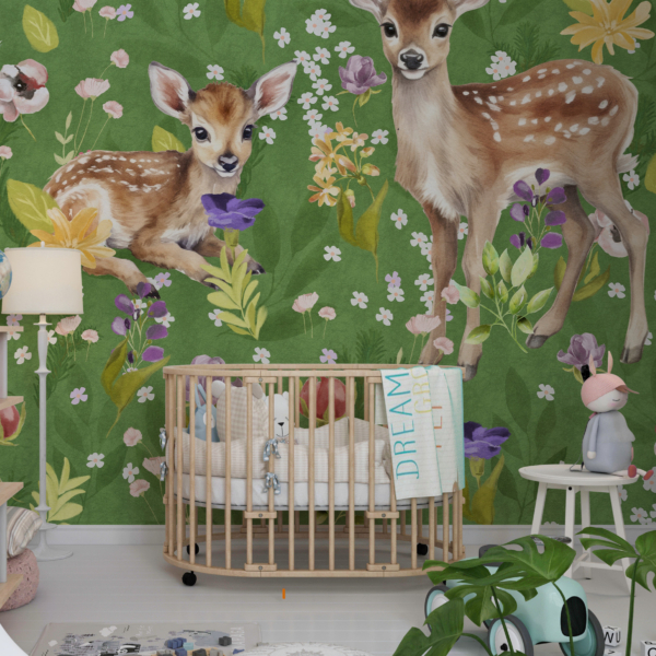 Wandgemälde eines Stachelschweins auf einer Wiese