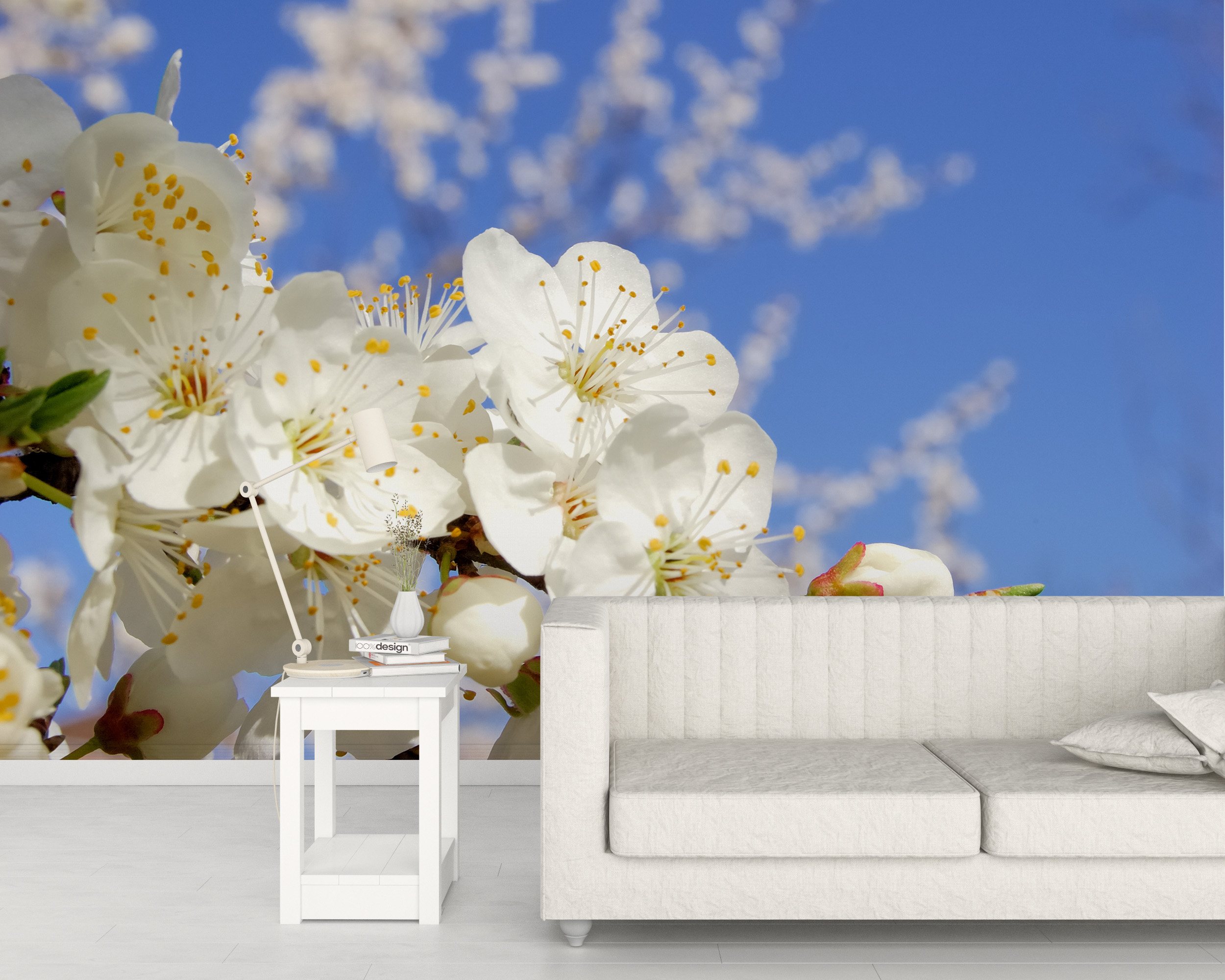 Fototapete Blühende Bäume