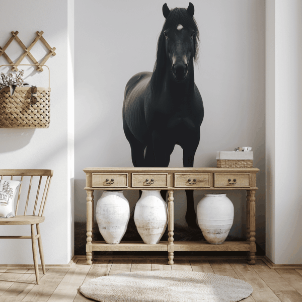 Fototapeta Czarny Koń