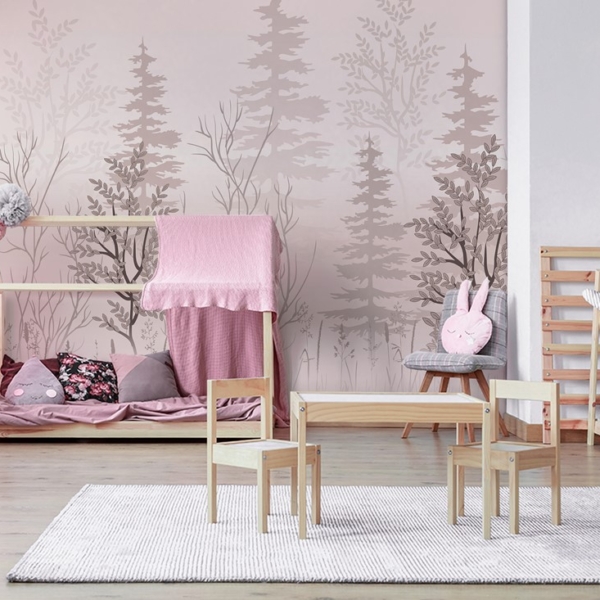 Fototapeta Mglisty Las