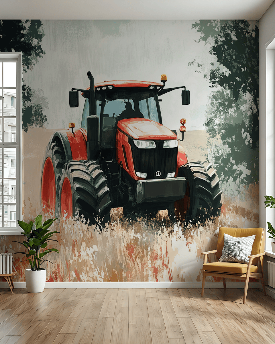 Fototapeta Czerwony Bohater Pola