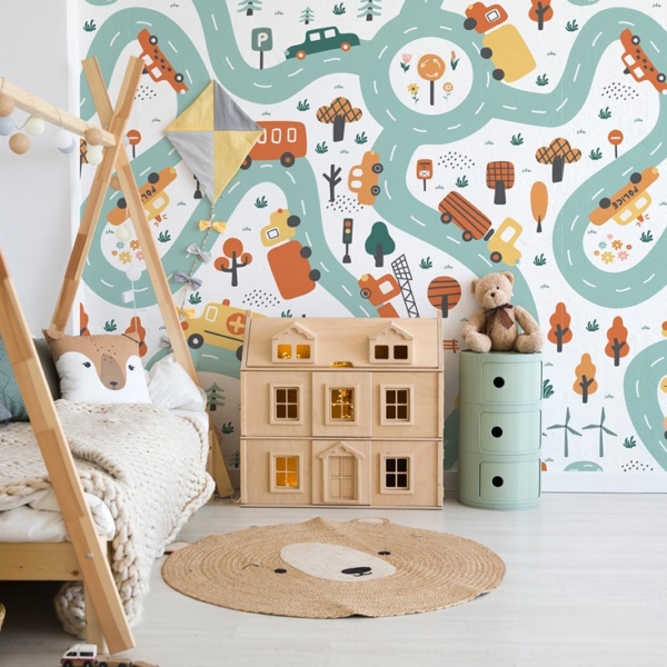 Fototapeta Miasto na Kółkach