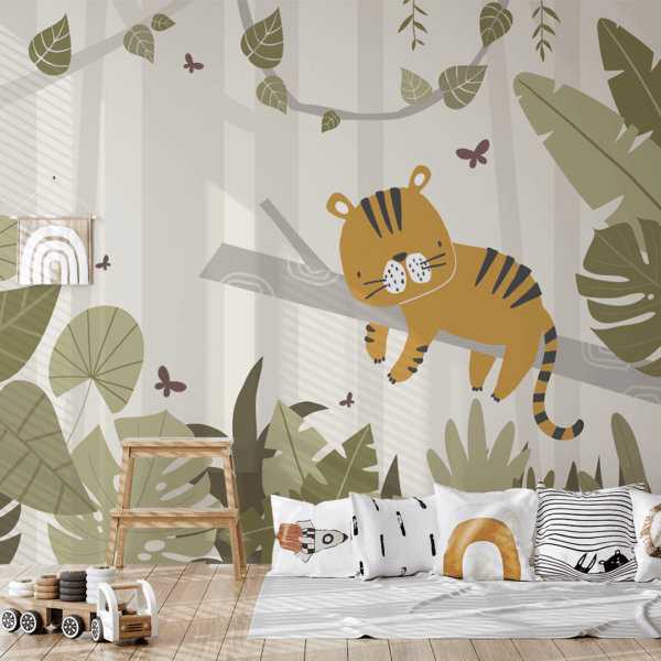 Fototapeta Mały Tygrysek w Zielonym Lesie