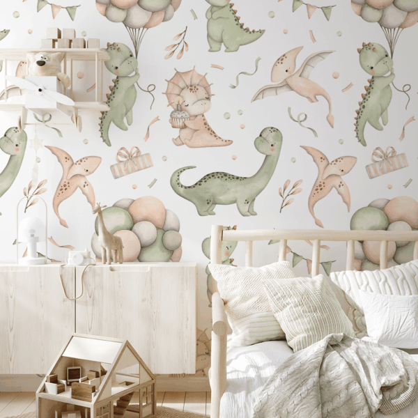 Fototapeta Dinozaury na Przyjęciu