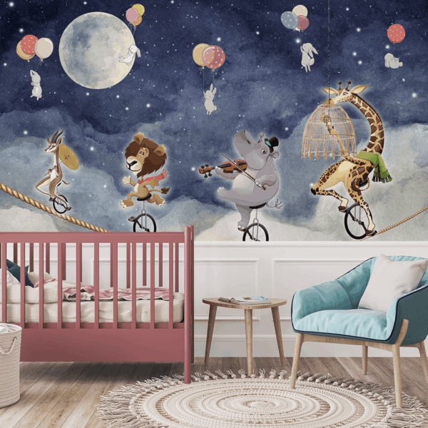 Fototapeta Cyrkowa Noc nad Chmurami