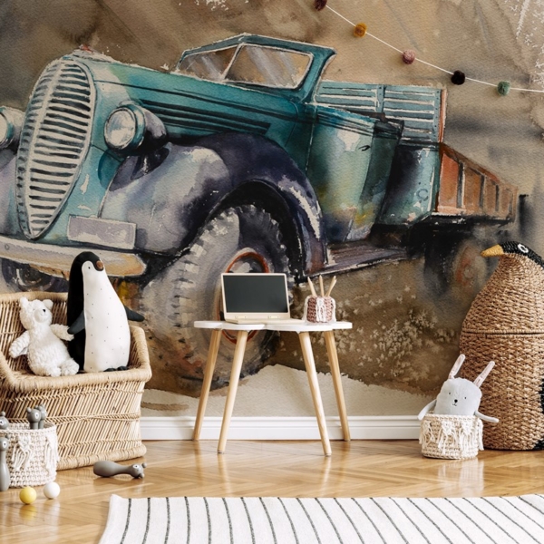 Fototapeta Stare Auto na Farmie