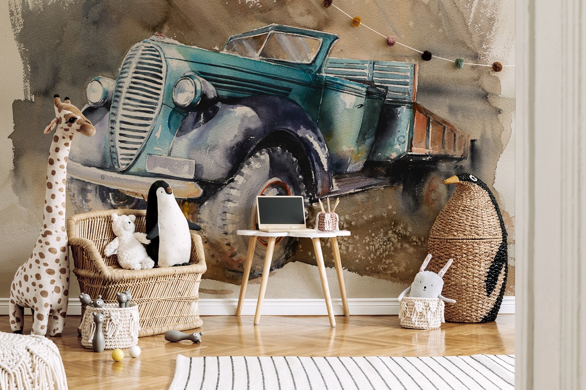 Fototapeta Stare Auto na Farmie