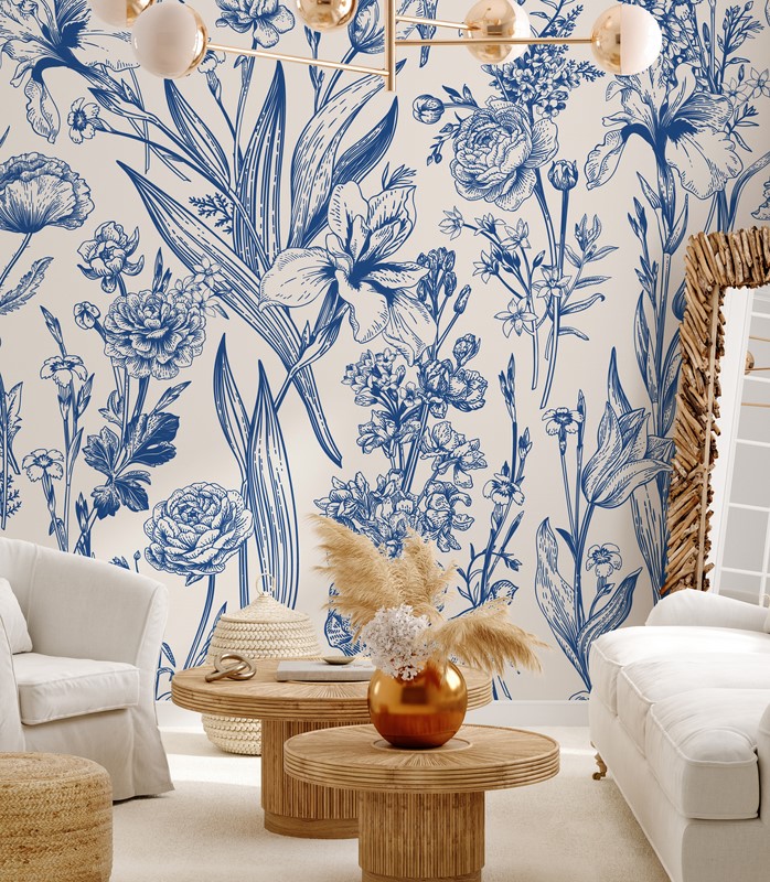 Fototapeta Niebieskie Kwiaty