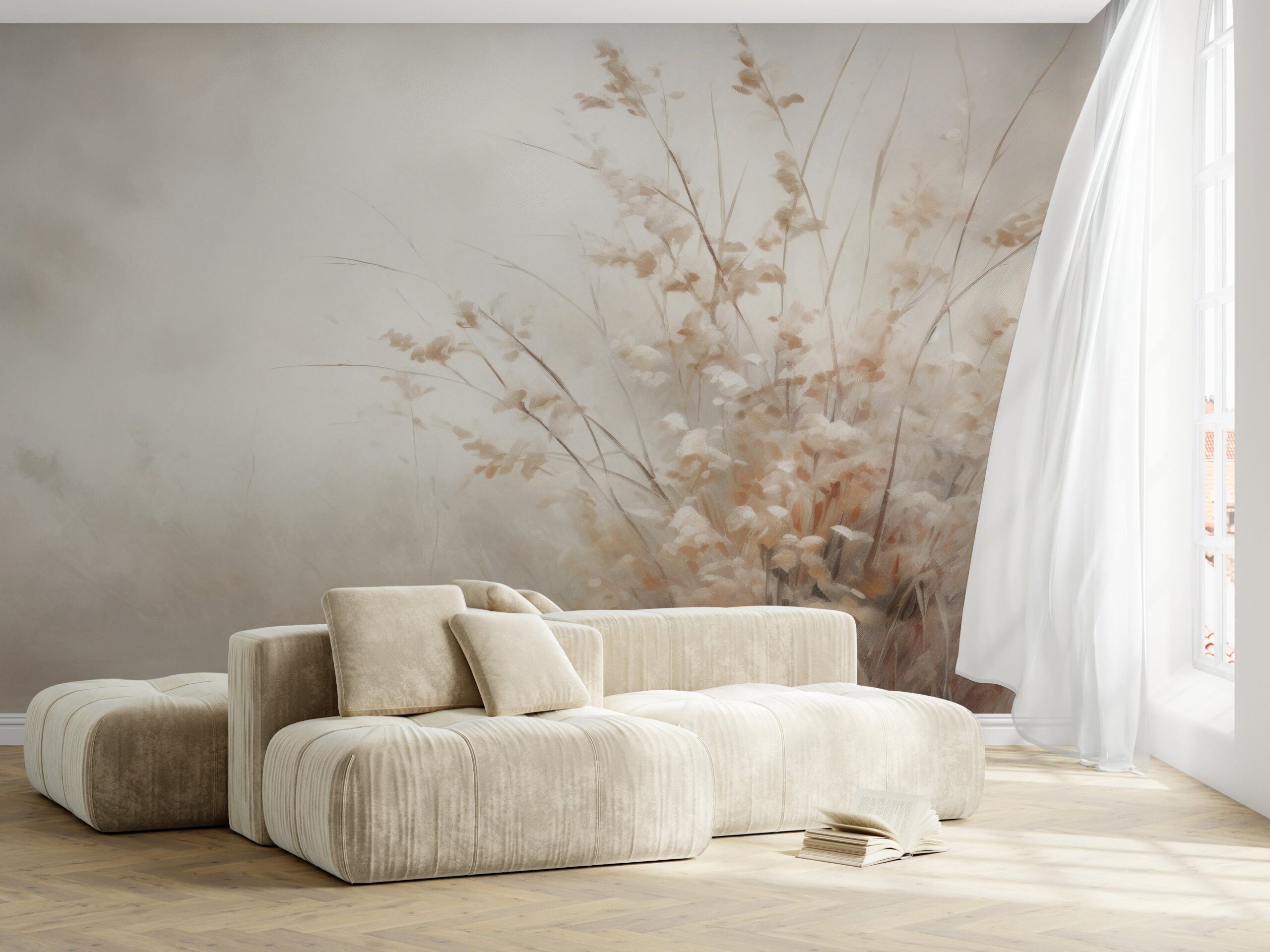 Fototapeta Mglista Łąka